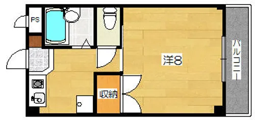 ベルディハイツ【3階】の間取り
