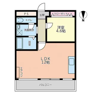 兵庫県宝塚市長寿ガ丘【マンション】の間取り