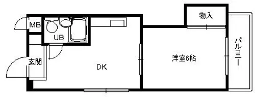 兵庫県神戸市灘区琵琶町1丁目【マンション】の間取り