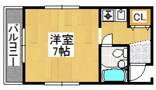 大阪府富田林市谷川町【マンション】の間取り