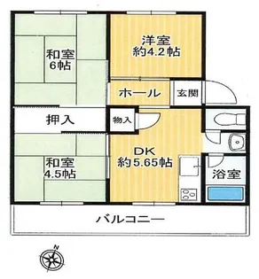 兵庫県神戸市東灘区渦森台1丁目【マンション】の間取り