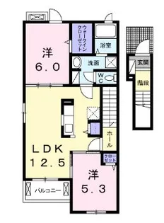 福岡県築上郡吉富町大字広津【アパート】の間取り