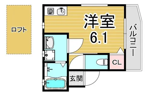 兵庫県神戸市長田区長楽町6丁目【アパート】の間取り