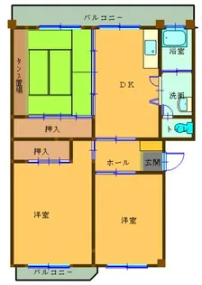 第三泉ヶ丘ビル【403号室】の間取り