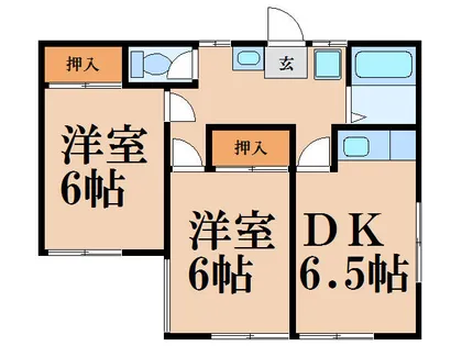 ナカノアパートメント【202号室】の間取り