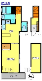 コスモスハイツ【2F号室】の間取り