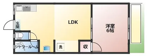 藤野荘【3号室】の間取り