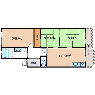 京都府長岡京市天神4丁目【マンション】の間取り