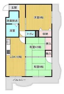 ベルシャイン氷上【4階】の間取り