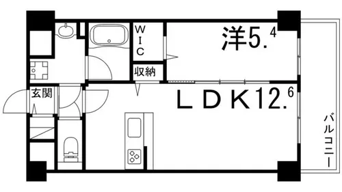 兵庫県姫路市五軒邸4丁目【マンション】の間取り