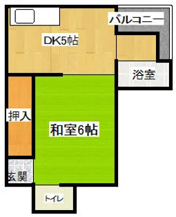 東アパート(ヒガシアパート)【2階】の間取り