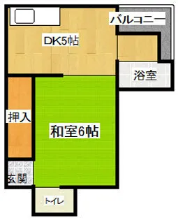 東アパート(ヒガシアパート)【2階】の間取り