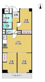 進和江坂アーバンライフ【10階】の間取り