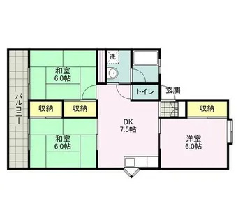 ハイツ末信【201号室】の間取り