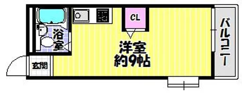 YTSマンション喜志【3階】の間取り
