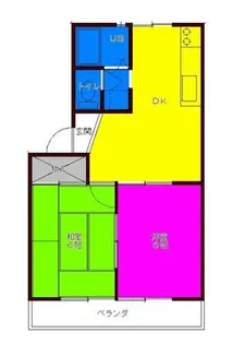 メゾンアサヒ52【203号室】の間取り