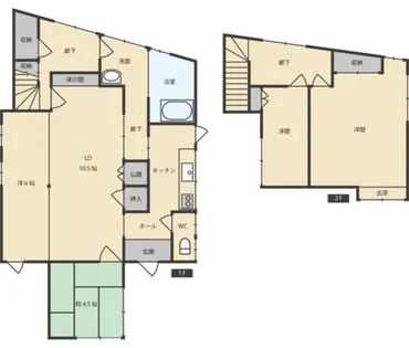 福岡県北九州市小倉北区黒原3丁目【一戸建】の間取り