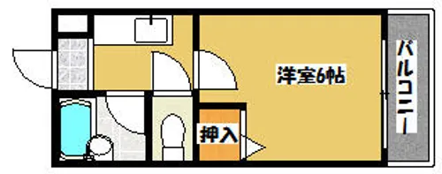 ロータリーマンション藤田町【1階】の間取り
