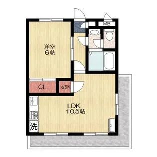第2山内マンション【2階】の間取り