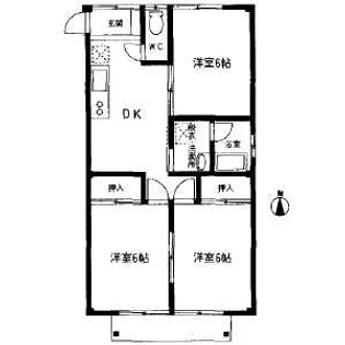 River豊栄Ⅰ【101号室】の間取り