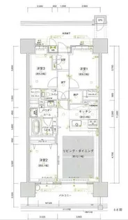 ブライトクロス博多【4階】の間取り