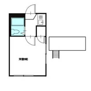 ユトリロ末広通【101号室】の間取り