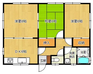 福岡県北九州市小倉南区大字高津尾【一戸建】の間取り