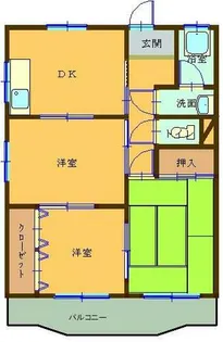 岸田マンション【306号室】の間取り