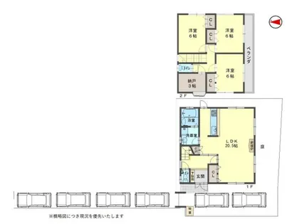 京都府亀岡市篠町山本南条【一戸建】の間取り