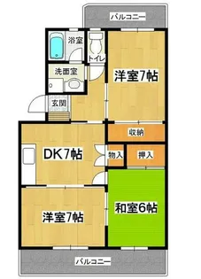 シティハイツ樋井川【302号室】の間取り