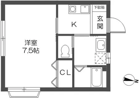 笠井ビル【2階】の間取り