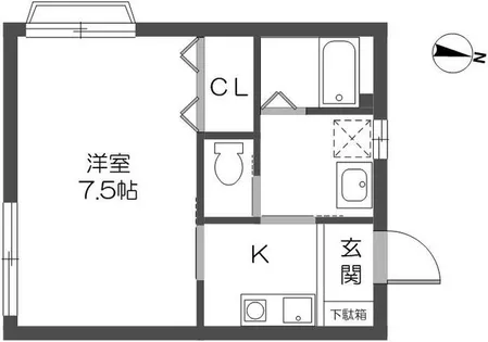 笠井ビル【2階】の間取り