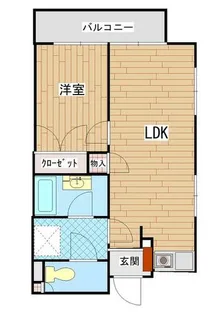 パークノヴァ久留米中央【8階】の間取り