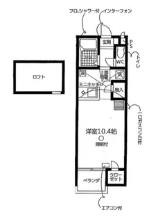 セザンヌ原町4【105号室】の間取り