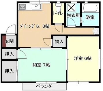 和歌山県和歌山市北出島1丁目【アパート】の間取り