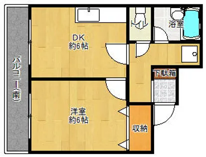 サンシャイン深緑【6階】の間取り