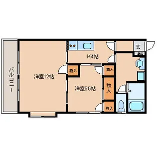 グラシアス砂津【701号室】の間取り