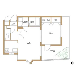 ウイングコート次郎丸【101号室】の間取り