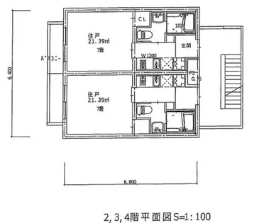 クオリエ京大前【202号室】の間取り
