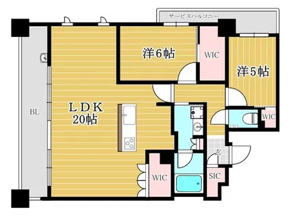 クリオ渡辺通アーバンマークス【11階】の間取り