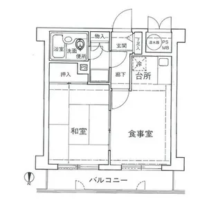 ライオンズマンション舞鶴第3【3階】の間取り
