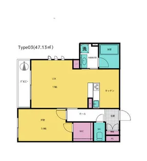 クローネ西院 (積水ハウスシャーメゾン)【303号室】の間取り