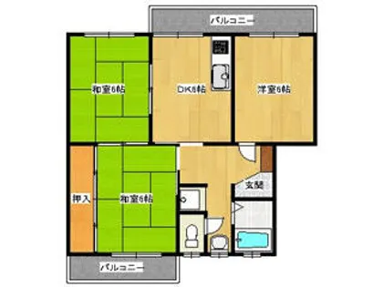 三国ヶ丘ホームプラザ【3階】の間取り