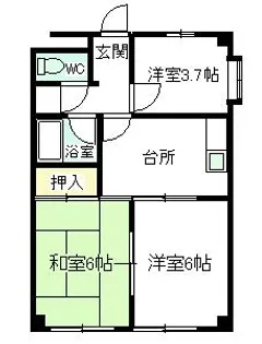 愛知県名古屋市南区元塩町1丁目【マンション】の間取り