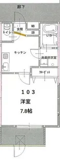 CASA WOOD西浦町【1階】の間取り