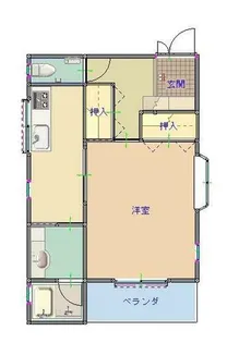 和歌山県和歌山市西庄【マンション】の間取り