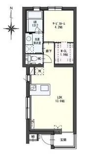 attraction【Ⅱ号室】の間取り