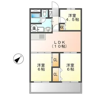 マンションはたなか【6階】の間取り
