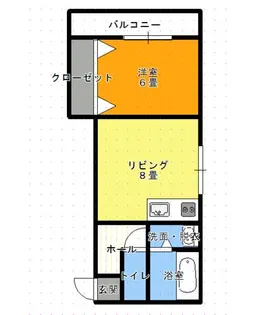 アングル琴似【205号室】の間取り