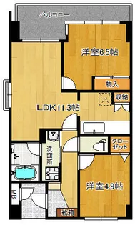 サンヒルズ高野【4階】の間取り